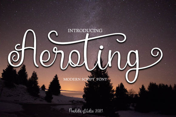 Aeroting: A Delicate Script Font for Handmade Creations