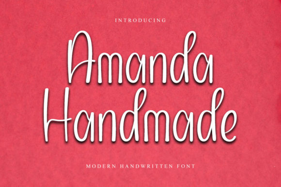 Amanda Handmade: A Delicate Script Font for Editorial Elegance