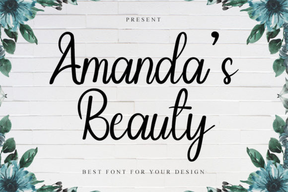 Amanda s Beauty Font for Handmade Creations
