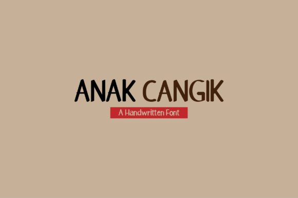 Anak Cangik Font for Small Business Branding