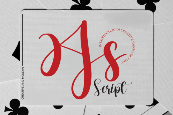 As: An Elegant Script Font for Editorial Design