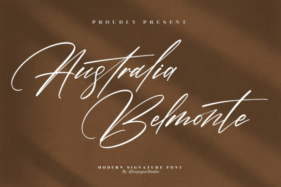 Australia Belmonte: A Handwritten Font for Creative Makers