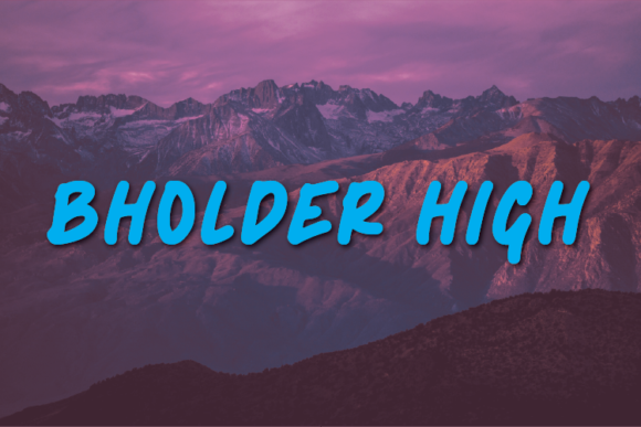Bholder High: A Natural Handwritten Typeface for Real Branding