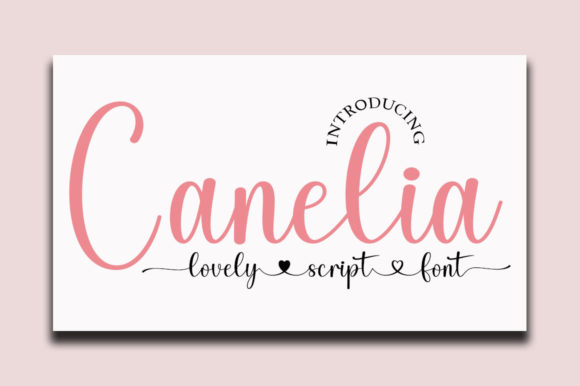 Canelia: A Refined Script Font for Elegant Digital Branding