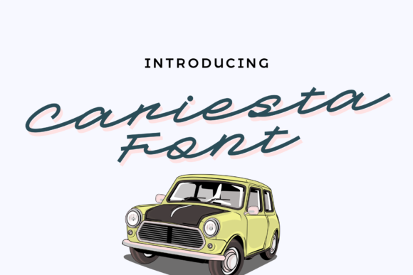 Cariesta Font for Handmade and Commercial Craft Projects