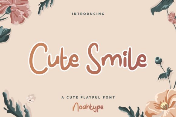 Cute Smile Script Font for Editorial Design