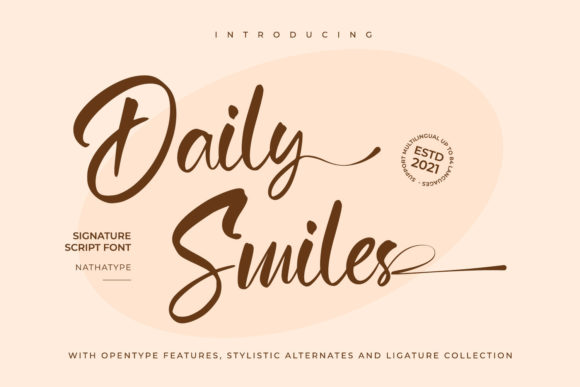Daily Smiles: A Vintage Script Font That Earns Its Place in Real Campaigns