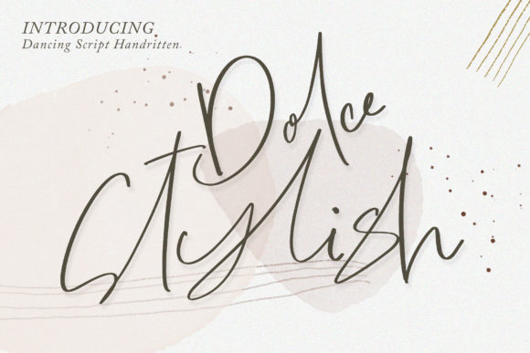 Dolce Stylish: A Luxurious Handwritten Font for Branding