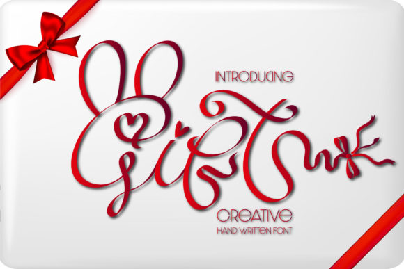 Gift Font for Memorable Brand Communication