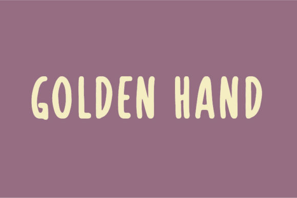 Golden Hand Font for Engaging Visual Campaigns