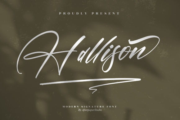 Hallison: A Luxe Script Font for Handmade Labels & Printables