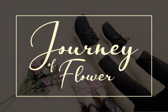 Journey of Flower Script Font for Web Design