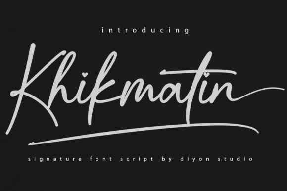 Khikmatin: A Modern Script Font That Elevates Digital Branding