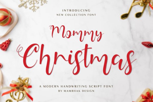 Mommy Christmas: A Graceful Script Font for Editorial Design