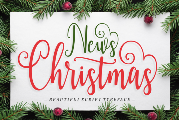 News Christmas: Elevating Campaigns with a Refined Script Font