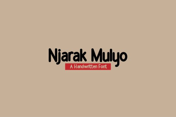 Njarak Mulyo: A Handwritten Font for Your Brand