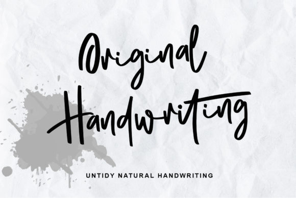 Original Handwritten: A Timeless Script Font for Editorial Design