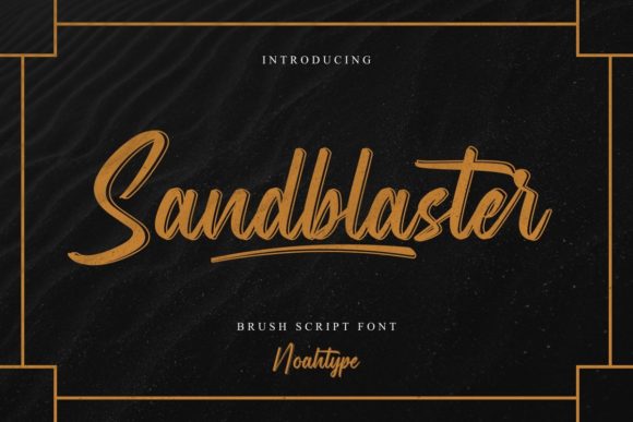 Sandblaster: A Modern Script Font for Digital Branding