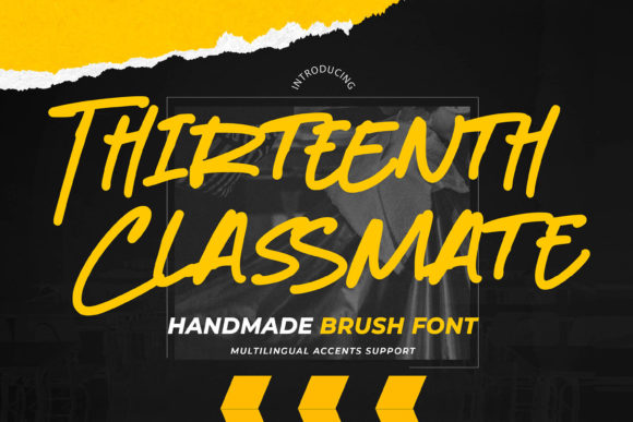 Thirteenth Classmate: A Handwritten Font for Editorial Elegance