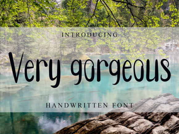 Very Gorgeous: A Handwritten Font for Editorial Elegance