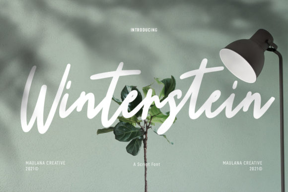 Winterstein Script Font for Editorial Design